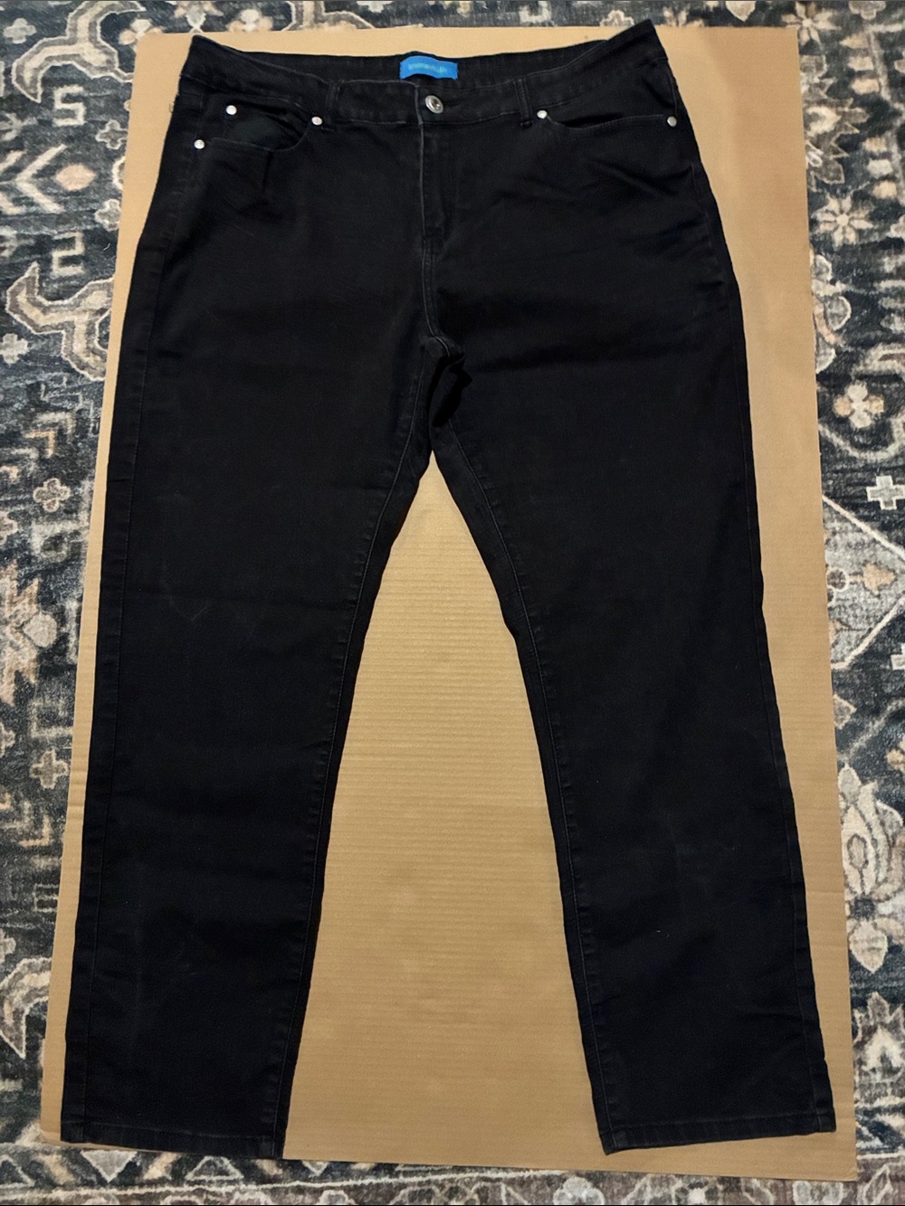 Black Straight Leg Jeans